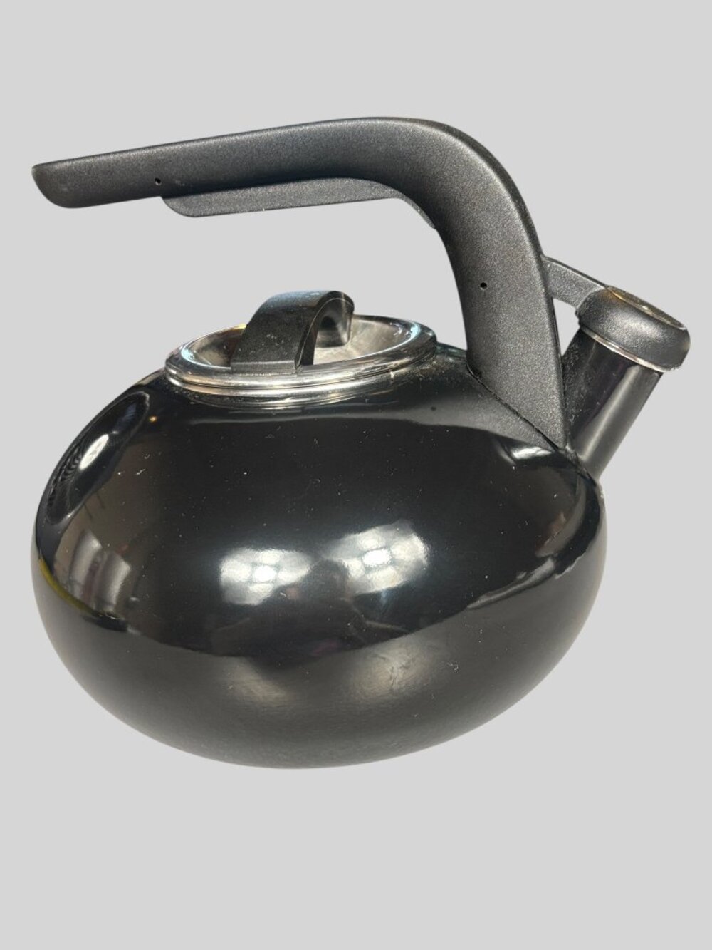 Revere Black Whistling Stovetop Tea Kettle Teapot Retro Kitchen